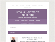 Tablet Screenshot of blog.brooksgoldmannpublishing.com